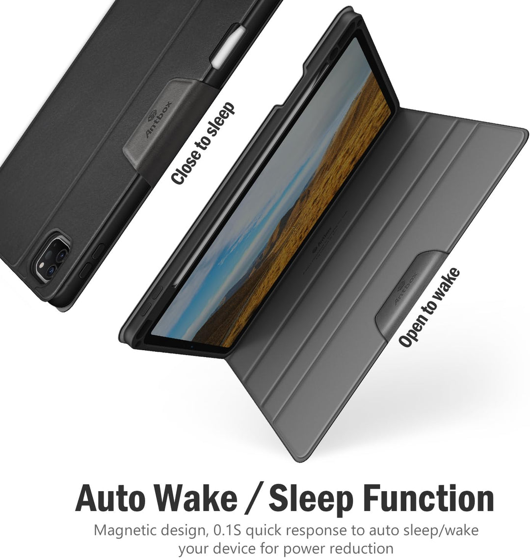 Antbox Hülle für iPad Pro 11 2022 (4. Generation)/2021(3. Gen)/2020(2. Gen)/2018 mit stifthalter App