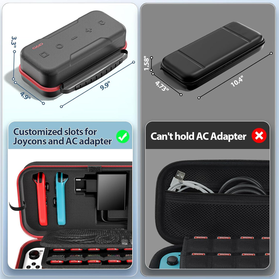 OIVO Switch Tasche kompatibel mit Nintendo Switch/OLED-Modell, Grosse Switch Tragetasche für Joycon