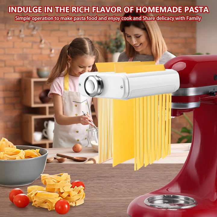 3-in-1-Nudelmaschinen-Aufsatz für alle KitchenAid-Küchenmaschinen,kitchenaid zubehör inkl. Nudelblat