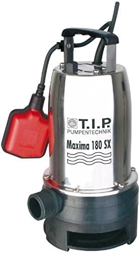 T.I.P. Schmutzwasser Tauchpumpe Edelstahl Maxima 180 PX + T.I.P. 31008 Entwässerungsschlauch Schlauc
