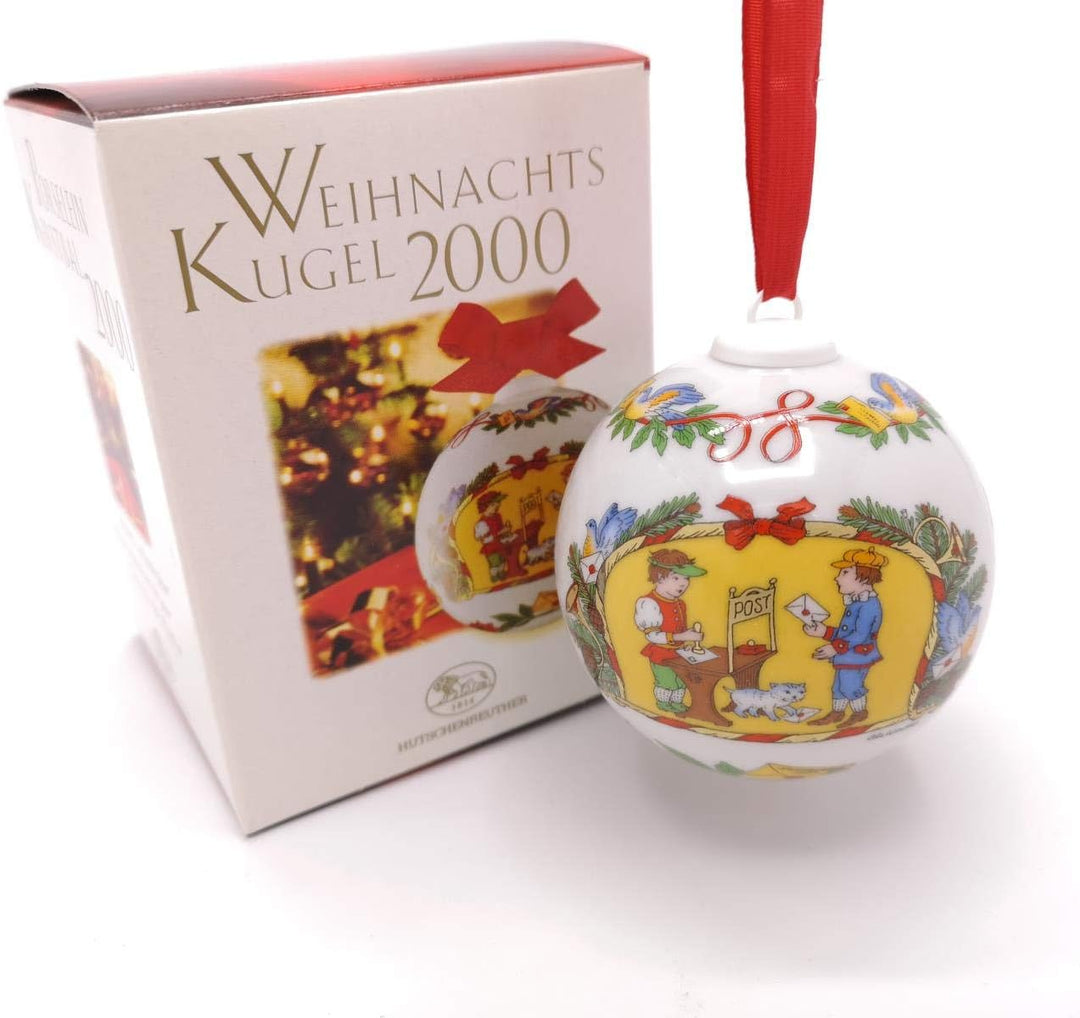 Hutschenreuther - Weihnachtskugel 2000 - Kugel aus Porzellan - NEU - OVP