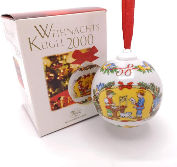 Hutschenreuther - Weihnachtskugel 2000 - Kugel aus Porzellan - NEU - OVP