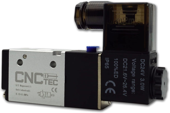 Pneumatik-Ventil 3/2 Wege Magnet-Ventil 1/4" 230 Volt AC (3/2 Wege 1/4" 230 Volt AC) 3/2 Wege 1/4 23