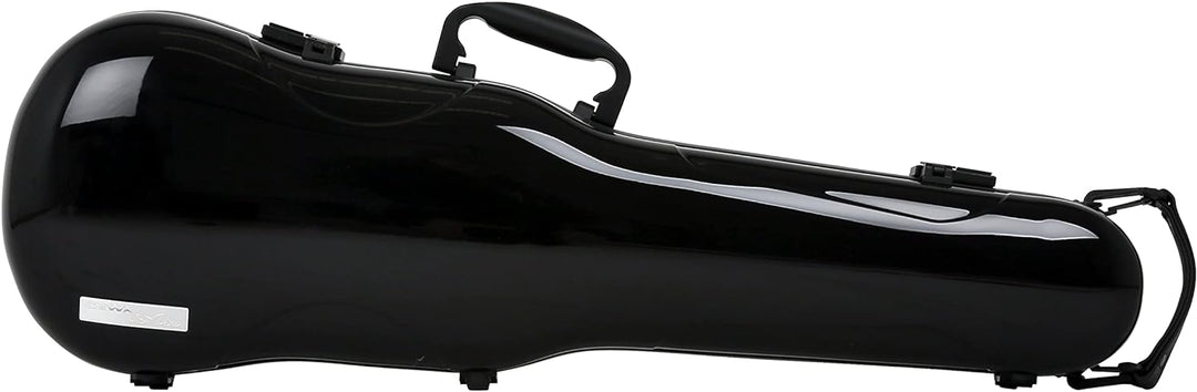 GEWA Violinformetui AIR 1.7f, Made in Germany mit zusätzlichem Seitengriff schwarz hochglanz, mit zu