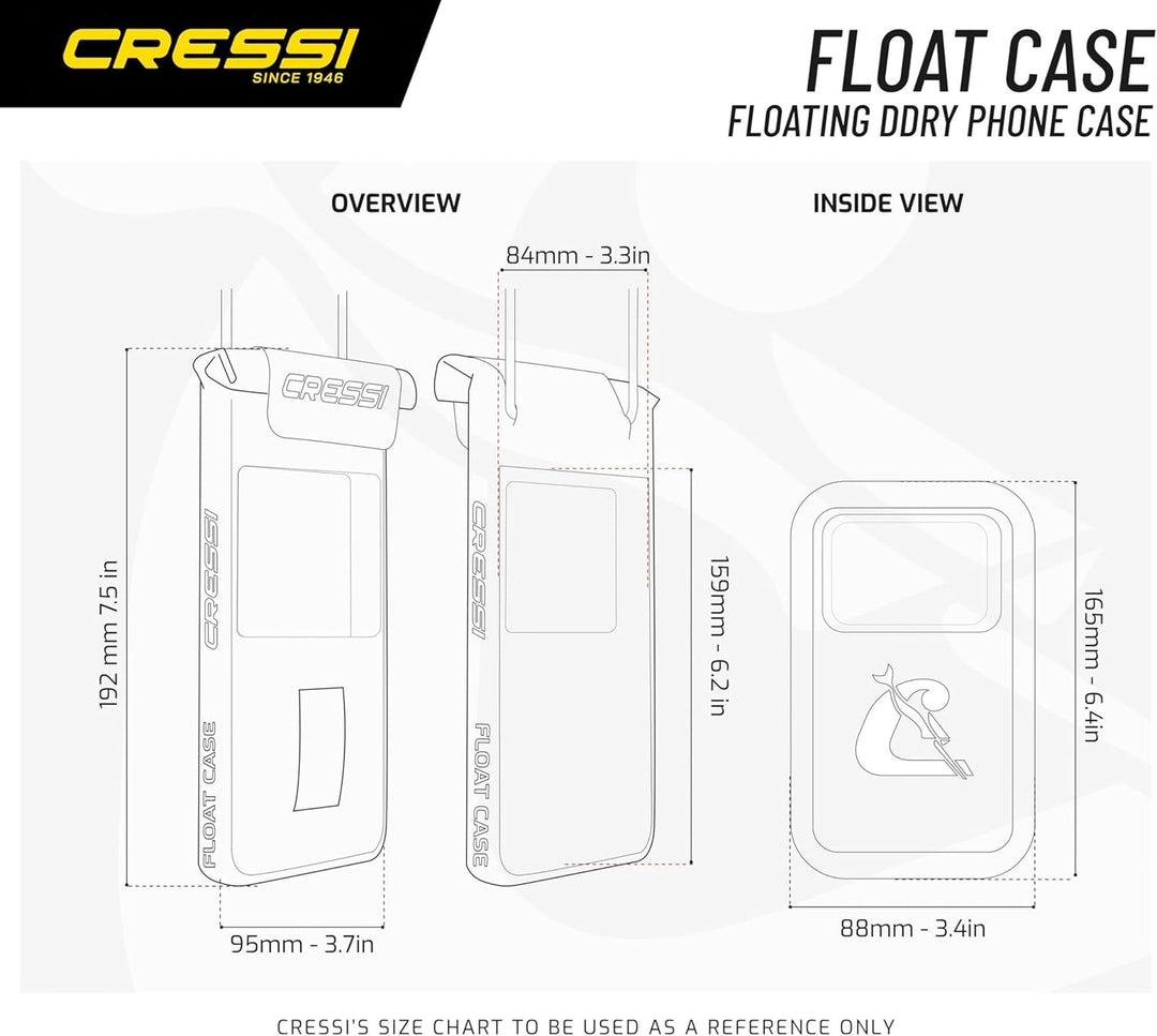 Cressi Unisex-Adult Float Floating Dry Phone Case Schwimmende und wasserdichte Abdeckung für Geräte