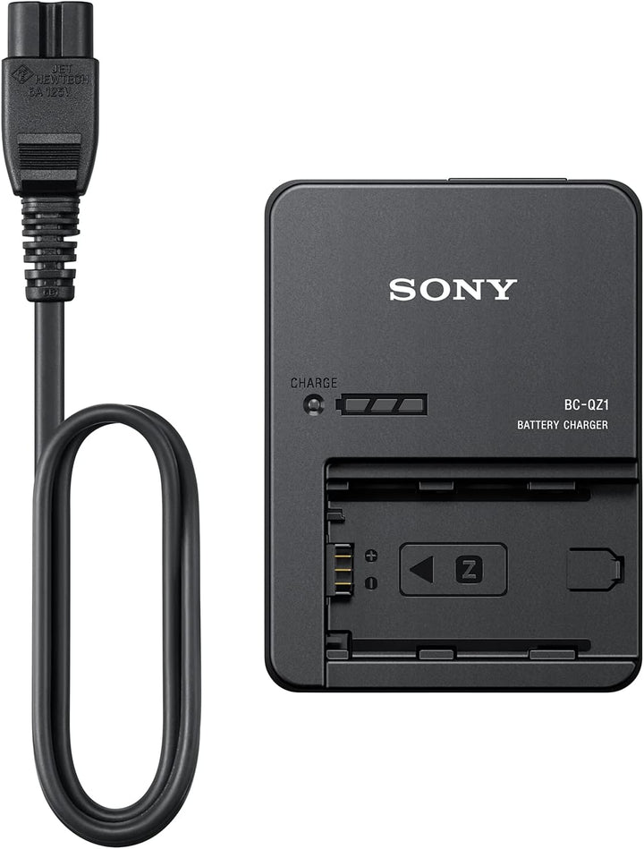 Sony BC-QZ1 (Schnellladegerät für NP-FZ100 Akkus) & LCS-AMB Kameratasche für Sony Alpha-Kamera, Schw