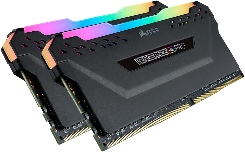 Corsair Vengeance RGB Pro 16GB (2x8GB) DDR4 3200MHz C16 - Black 2 x 8 GB, 2 x 8 GB