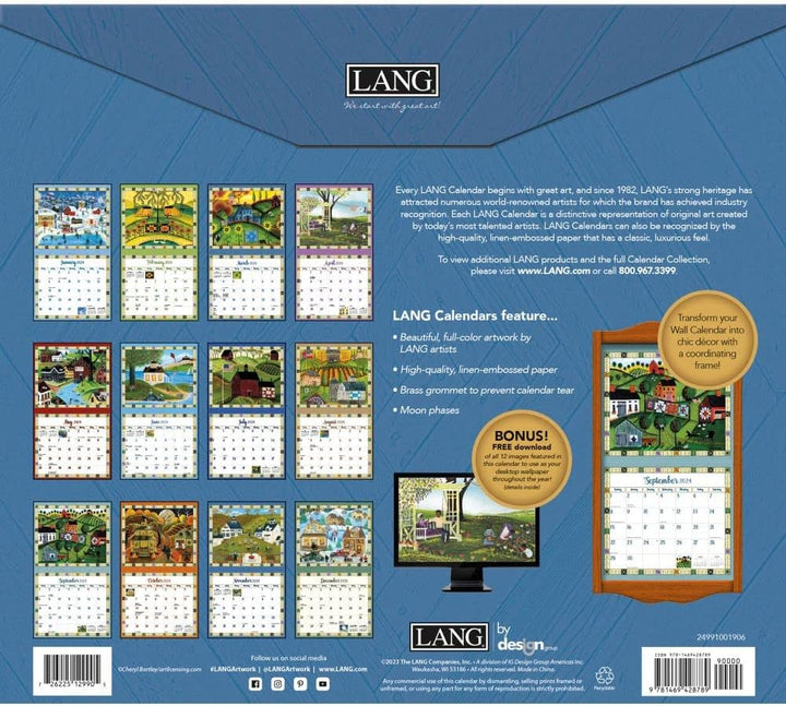 LANG Country Sampler 2024 Wandkalender (24991001906), 2024
