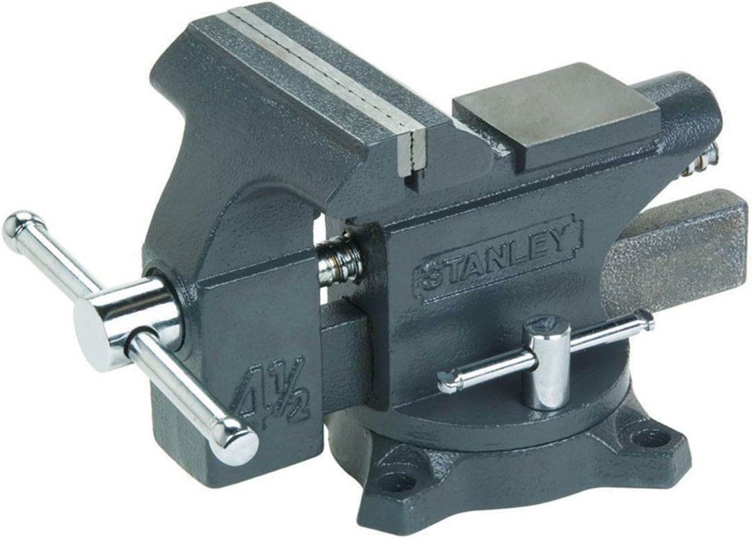 Stanley Maxsteel Schraubstock leichte Ausführung 1-83-065 – Gusseiserner Tischschraubstock mit 85mm