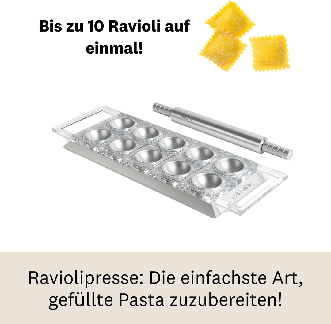 Marcato RT-ARG Ravioli Tablet, Aluminium, Silber
