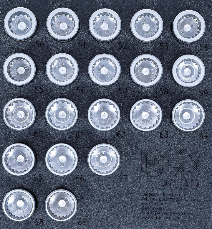 BGS 9099 | Werkstattwageneinlage 1/6: Felgenschloss-Werkzeugsatz für Porsche und VW Touareg | 20-tlg