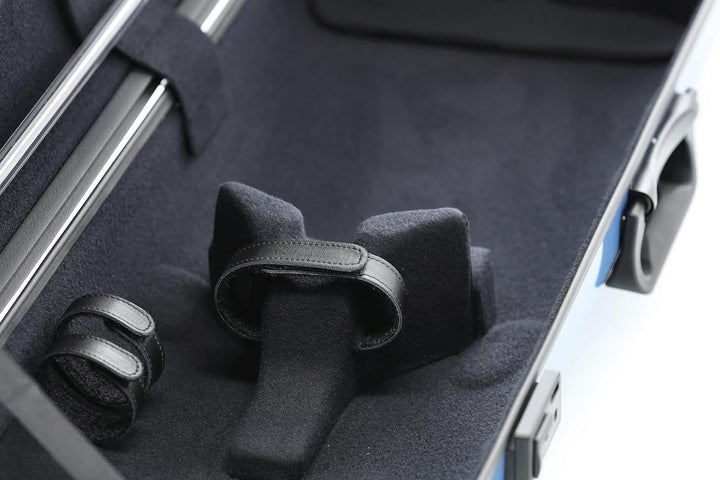 GEWA Violinkoffer AIR 2.1 blau hochglanz, mit zusätzlichem Seitengriff, Made in Germany blau mit zus