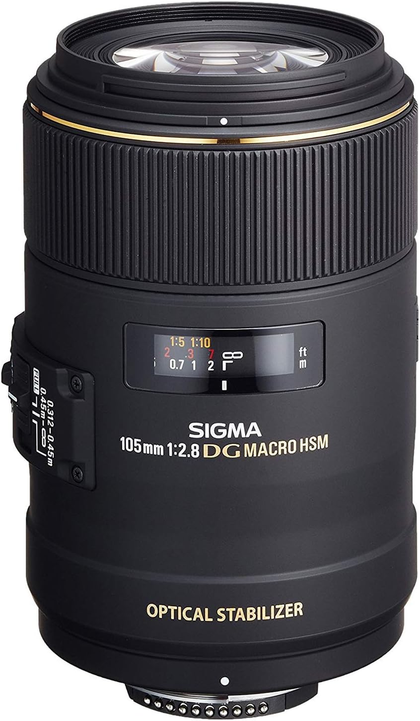 Sigma 105mm F2,8 EX Makro DG OS HSM-Objektiv für Nikon F Objektivbajonett für Nikon Single, für Niko