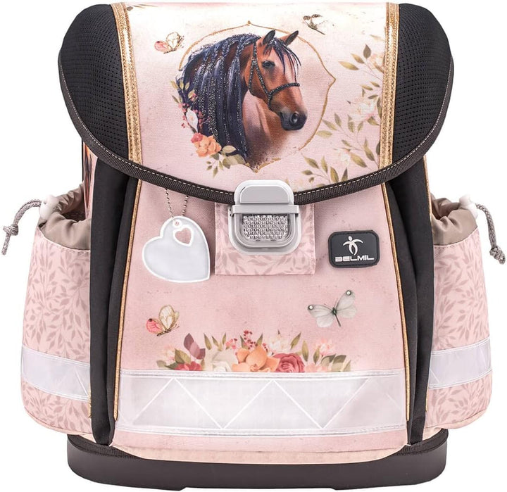 Belmil 403-13/AG/S Schulranzen Set 4 - teilig (Horse Chestnut)