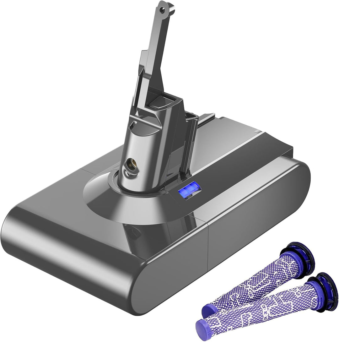 Upgraded 6000mAh V8 Akku Ersatzakku für Dyson V8 SV10 Animal Absolute Motorhead Fluffy Total Clean E