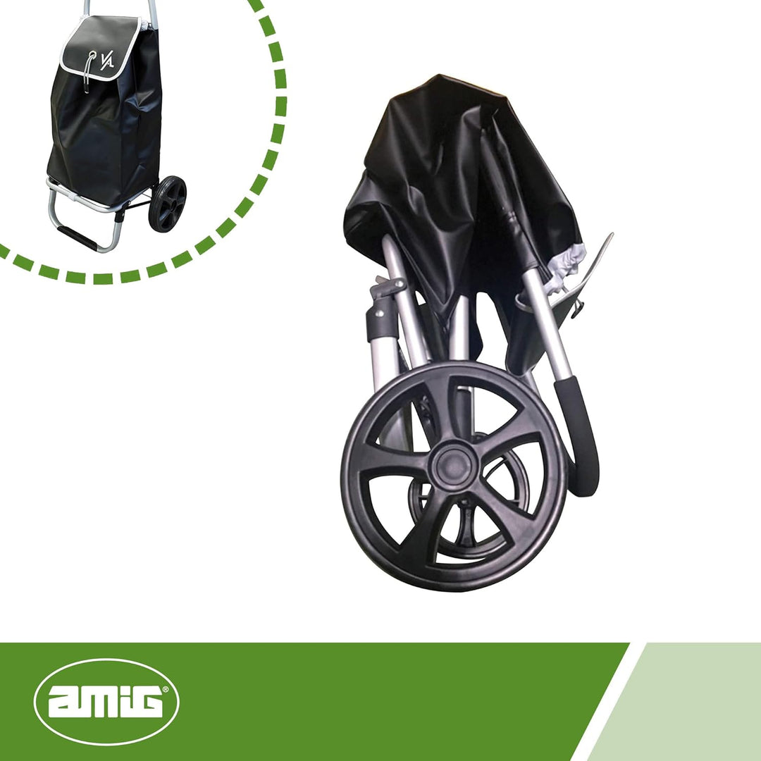 Amig - Einkaufstrolley | 12 x 45,5 x 95 cm | mit 2 Rädern | Thermofunktion | Fassungsvermögen 50 Lit