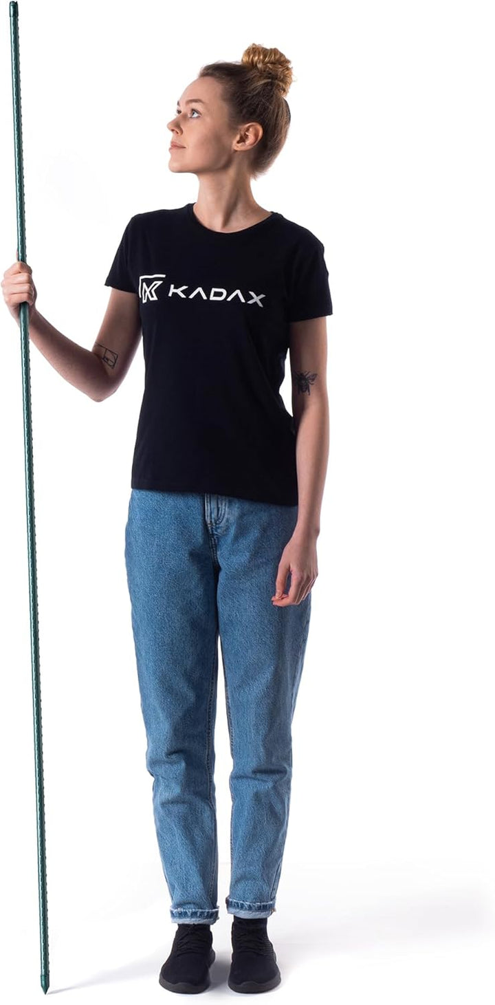 KADAX Blumenstütze aus Stahl 15 Stück, 180cm x 16mm Beschichtete Pflanzstab, Pflanzen-Rankstab, wett