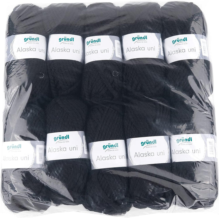 Gründl Alaska uni (Strick- und Häkelgarn mit wollartigem Charakter aus 80 % Polyacryl und 20 % Wolle