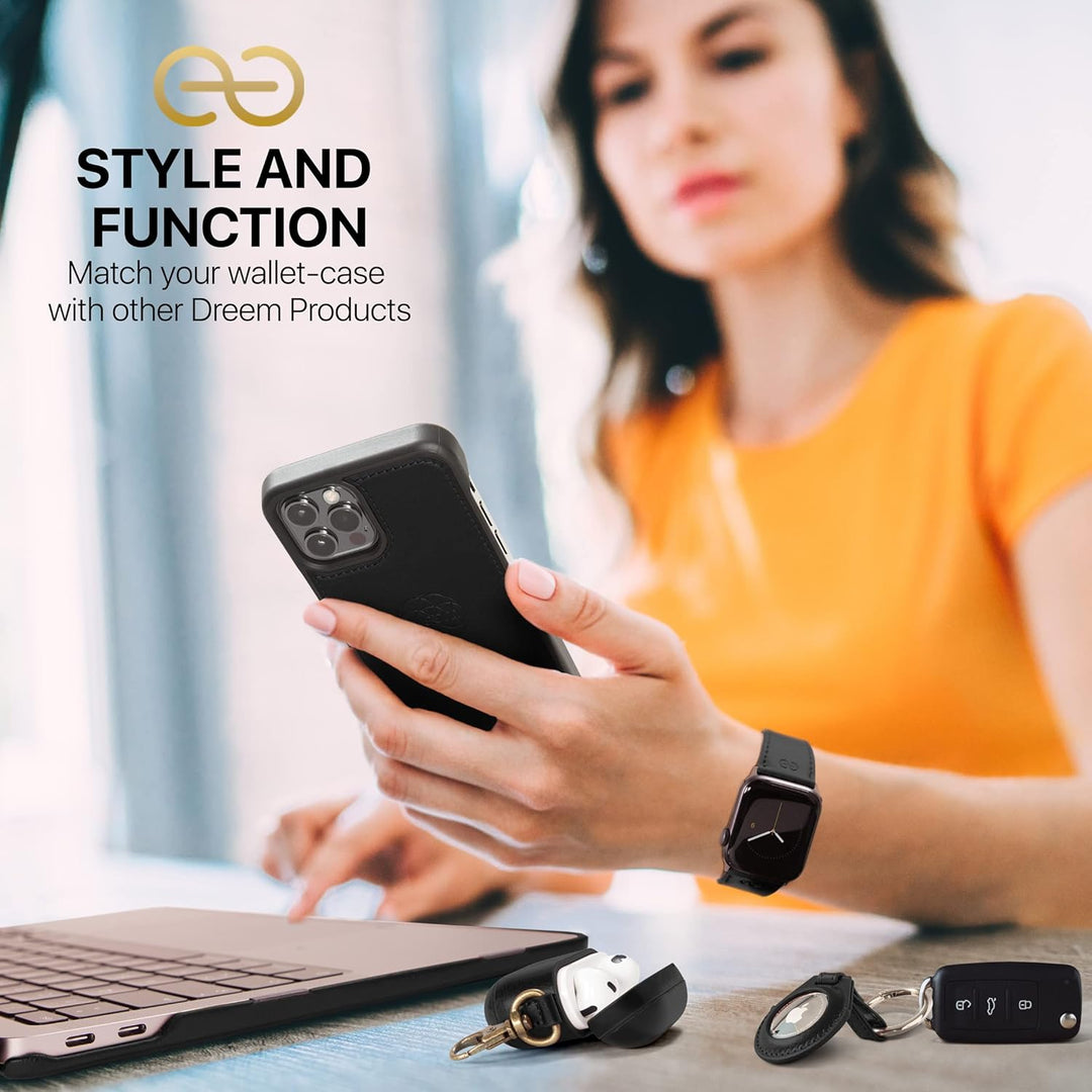 Dreem Fibonacci iPhone 14 Pro Geldbörsen-Hülle / 2-in-1 Stossfestes MagSafe Case und abnehmbares Lux