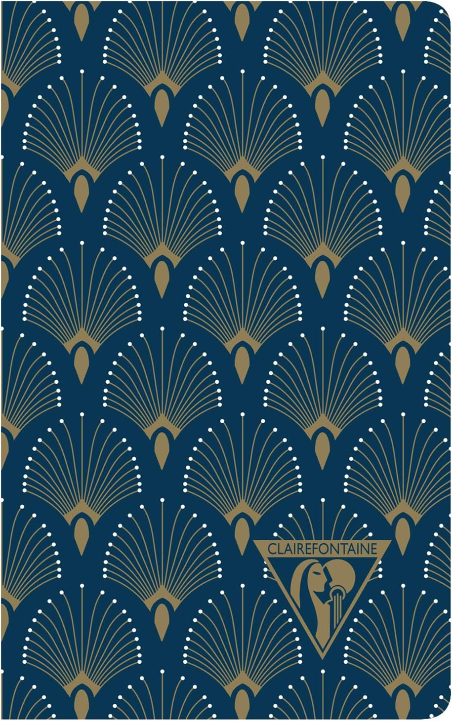 Clairefontaine 192086C - Packung mit 12 Notizbücher Neo Deco Kollektion Winter, 7,5x12 24 Blatt lini