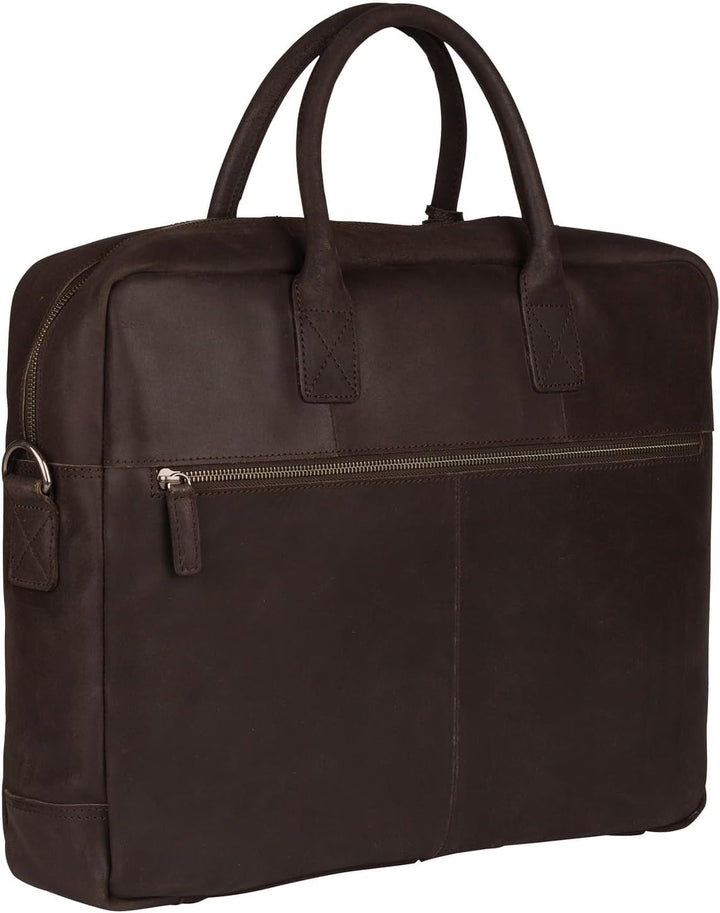 Burkely Vintage Max Worker - Laptoptasche 17.3'' 44 cm dark brown