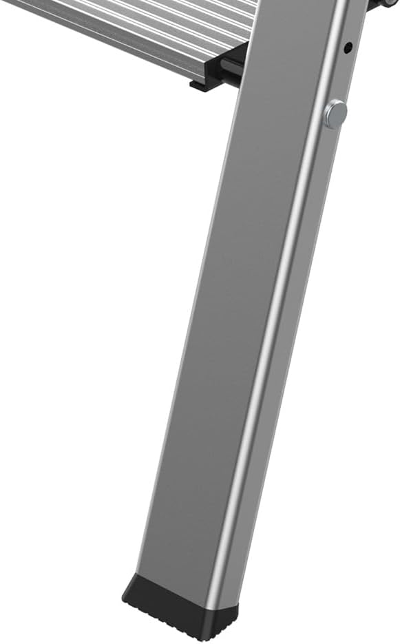 Mephisto Trittleiter Klappleiter Stufenleiter Haushaltsleiter flach aus Aluminium inkl. Anti Rutsch