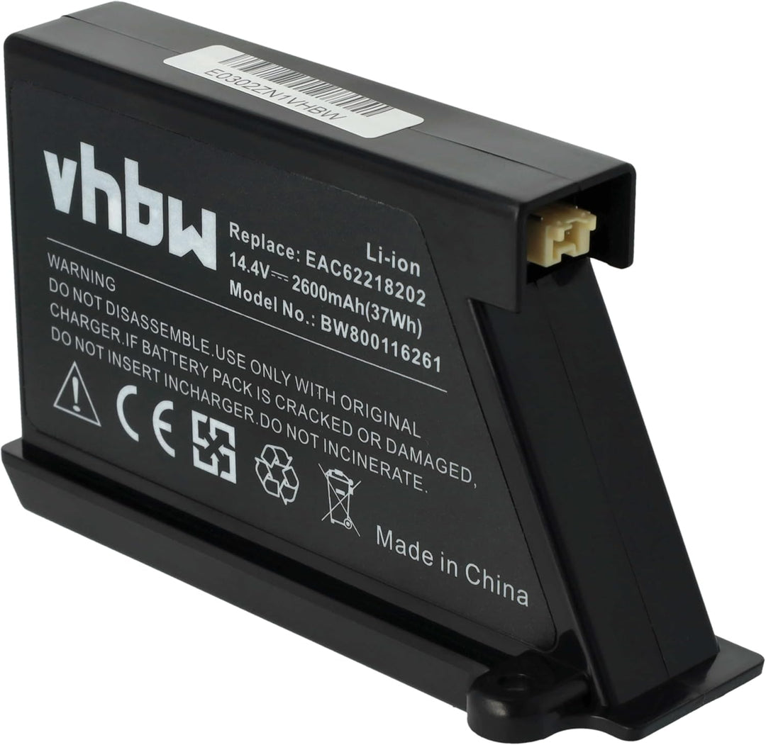 vhbw Li-Ion Akku 2600mAh (14.4V) kompatibel mit Saugroboter Home Cleaner Heimroboter Ersatz für LG E