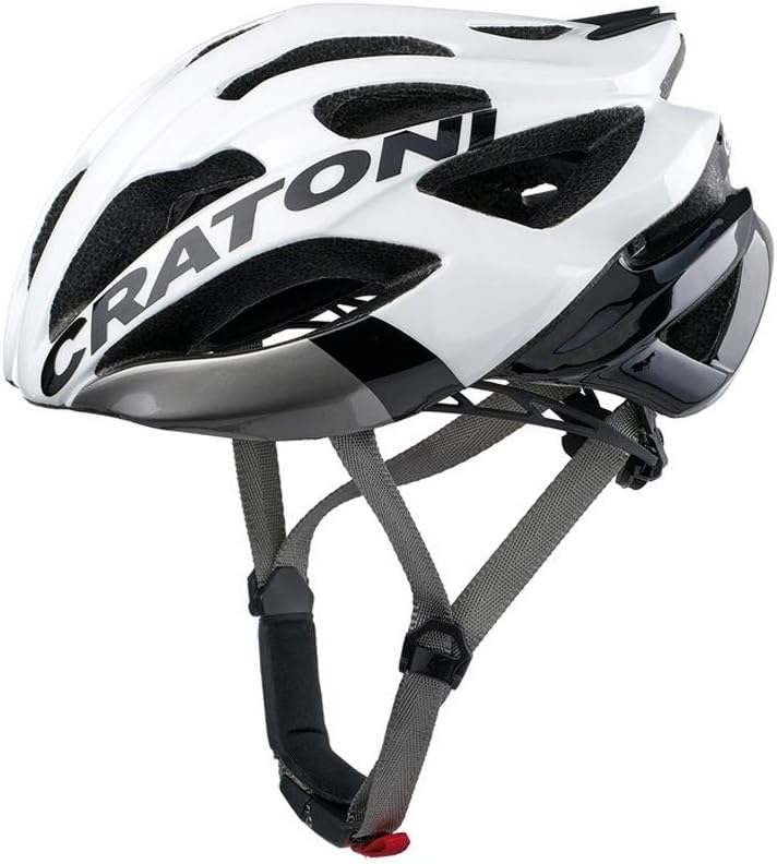 CRATONI Road Fahrradhelm C-Bolt weiss/schwarz Glanz Einheitsgrösse, Einheitsgrösse