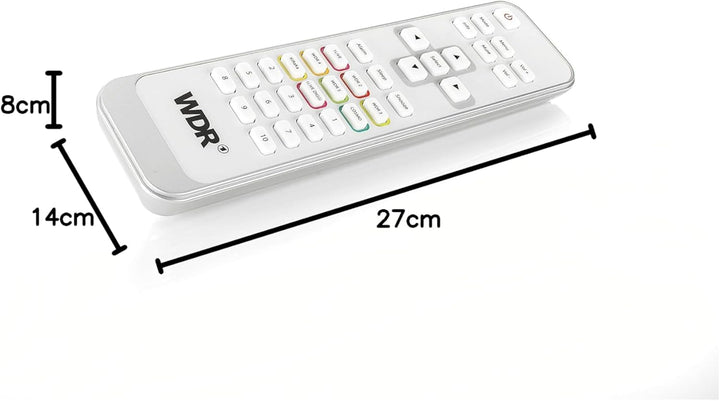 WDR-Radio - 8 Speichertasten für WDR-Sender - Fernbedienung - Bluetooth - Kopfhöreranschluss - Farbd