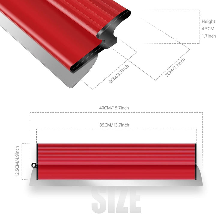 suokoun 16Inch/40CM Flächenspachtel, Edelstahlklinge Spachtel Werkzeug für grosse Arbeitsbereich Wan