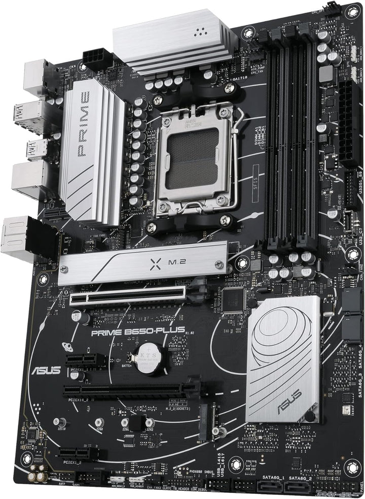 ASUS Prime B650-PLUS CSM Mainboard Sockel AMD AM5 (Ryzen 7000, ATX, DDR5 Speicher, PCIe 5.0 M.2, 2.5
