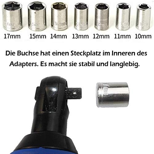 Elektrische Ratschenschlüssel 12V 3/8 Zoll Akku Ratschenschlüsse mit 2 x 1500mAh Akku, Ratschenschlü