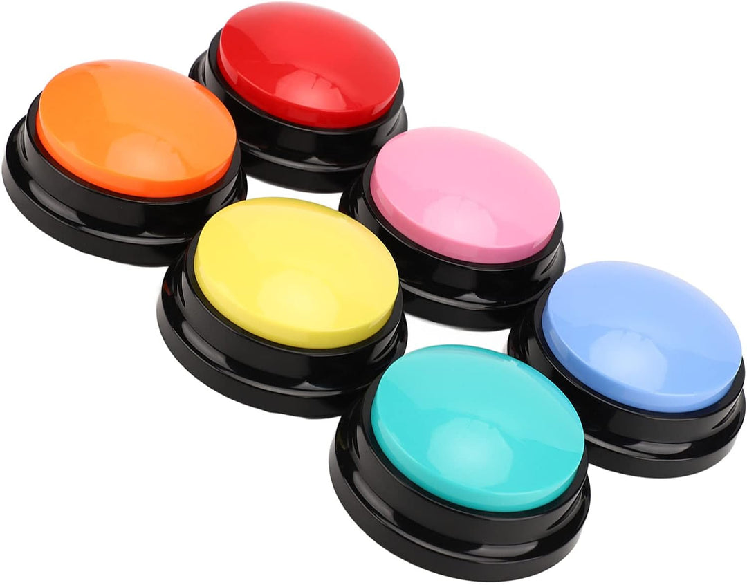 HUSHUI 6 Stück Hundeaufzeichnungs-Sprechtasten, Hundetasten für die Kommunikation mit Haustiertraini