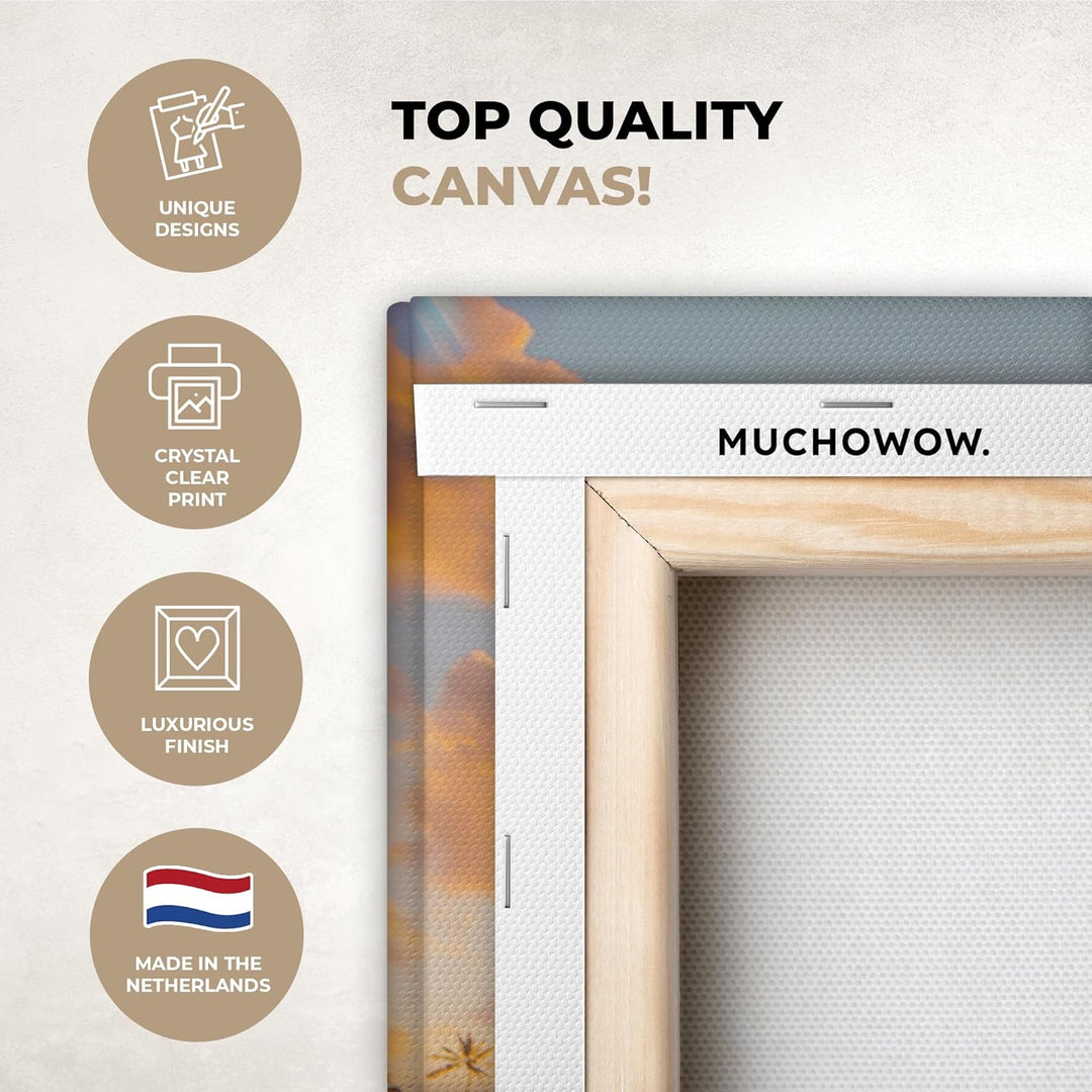 MuchoWow© Leinwandbild Gross 120x80 cm XXL Dekoration Wohnzimmer Bilder Aufhängen Wall Decoration Li