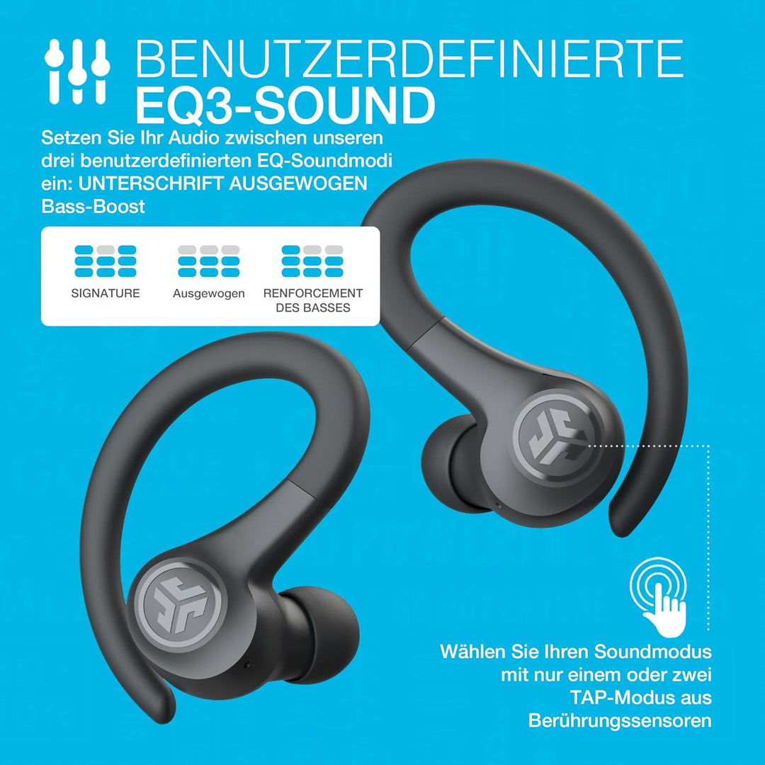 JLab Go Air Sport, In Ear Kopfhörer kabellos, Bluetooth Kopfhörer Sport - Sportkopfhörer, 32+ Stunde