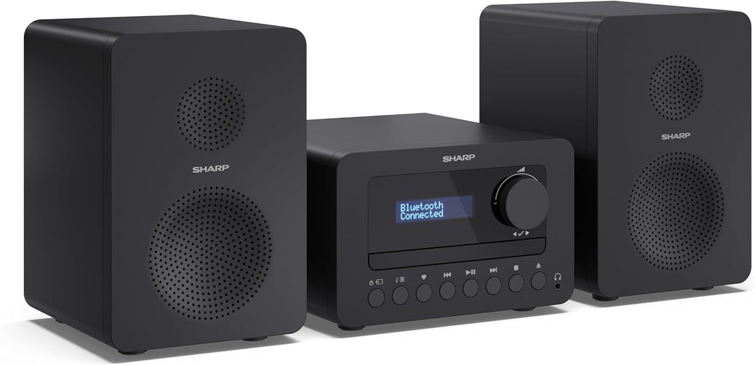 SHARP XLB520D HI-FI-Soundsystem Kompaktanlage (40 Watt, digitales Radio mit DAB+ und FM-Tuner, Bluet