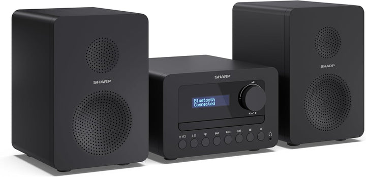 SHARP XLB520D HI-FI-Soundsystem Kompaktanlage (40 Watt, digitales Radio mit DAB+ und FM-Tuner, Bluet