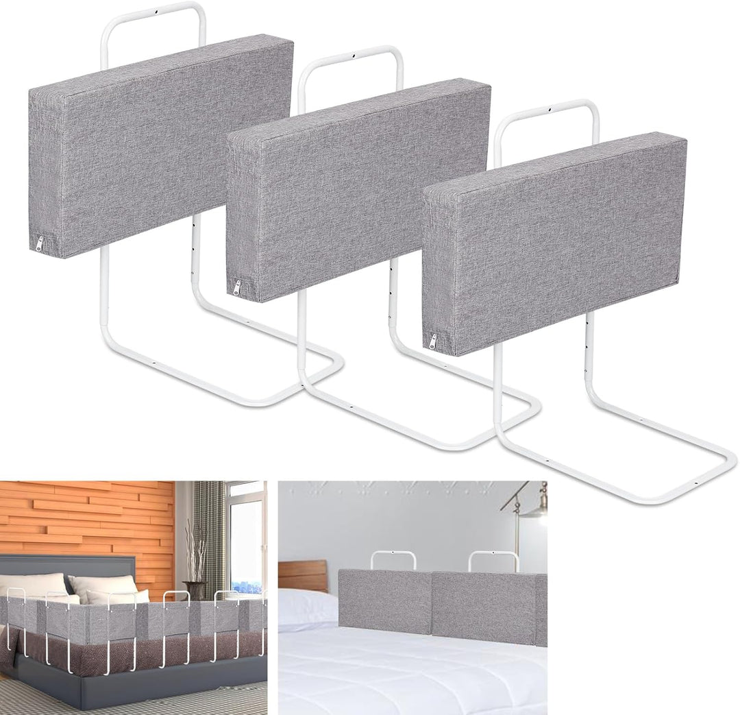 Ansobea 60x28cm Bettgitter Rausfallschutz Babybettgitter, Kinderbettgitter 5-Loch Höhenverstellbar,