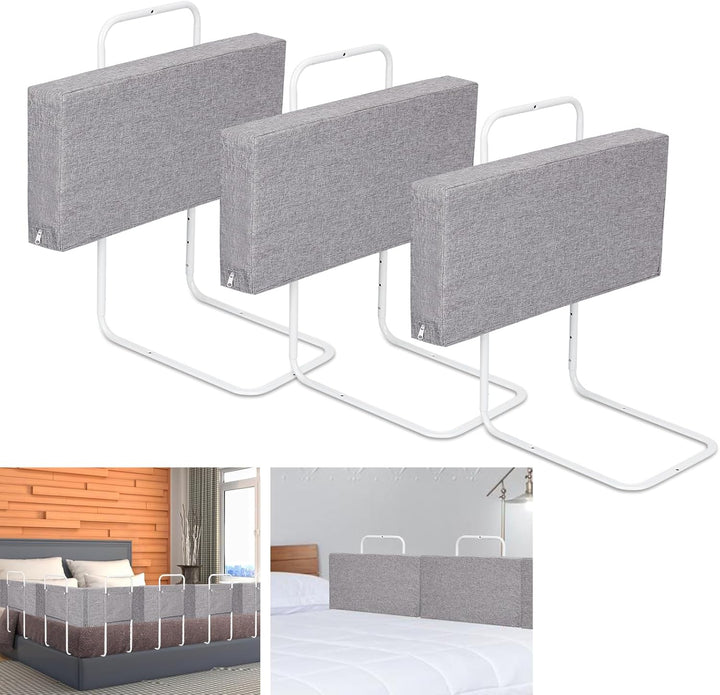 Ansobea 60x28cm Bettgitter Rausfallschutz Babybettgitter, Kinderbettgitter 5-Loch Höhenverstellbar,