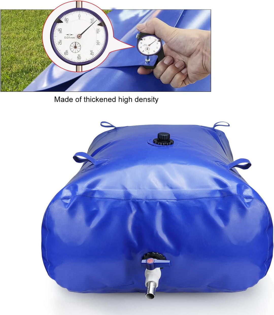 Wassersammler Zisterne Regenwasser Borsa dell'acqua mobiler Wassersack Outdoor-Wassersack mit Auslas