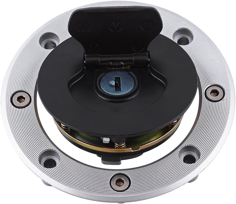 Tankdeckel Benzin Aluminium Tankdeckel Tankdeckel mit 2 Schlüsseln für Suzuki GSXR 600/750/Hayabusa