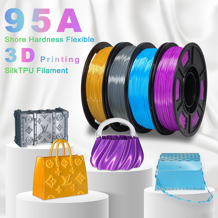 YOUSU Silk tpu filament 1,75 mm, tpu 95a, 3d drucker filament, Flexibles Filament, hohe Härte, Elast