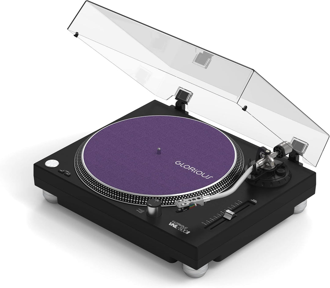 Glorious VNL-500 USB | Quarzgesteuerter Plattenspieler mit Direktantrieb, Ideal als Abspielgerät für