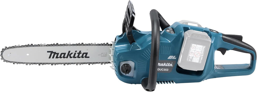 Makita DUC353Z Akku-Kettensäge 2x18 V (ohne Akku, ohne Ladegerät), Schwarz, Blau, 12 x 600