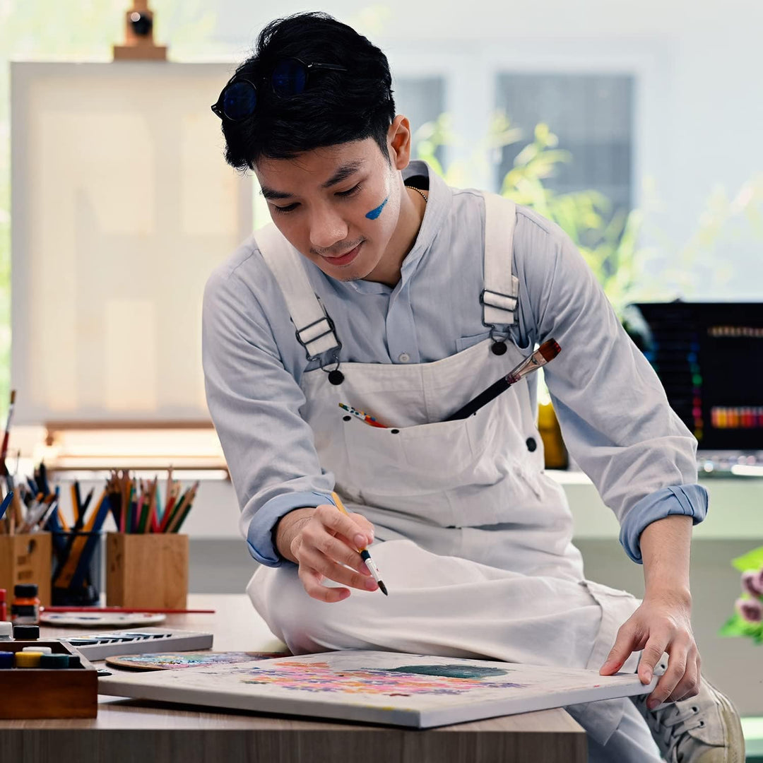 Arteza Leinwand Keilrahmen, 61 x 76.2cm, 6 bespannte Keilrahmen, 100% Baumwolle grundiert mit säuref