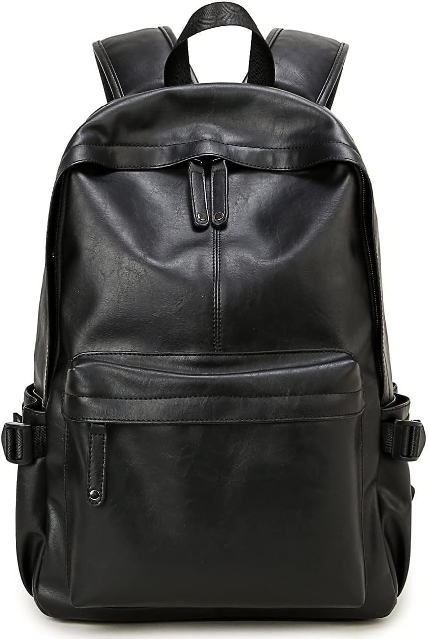 Baosha BP-20 Unisex PU Leder 15.6 Zoll Laptop Rucksack College Studenten Schultaschen für Jugendlich