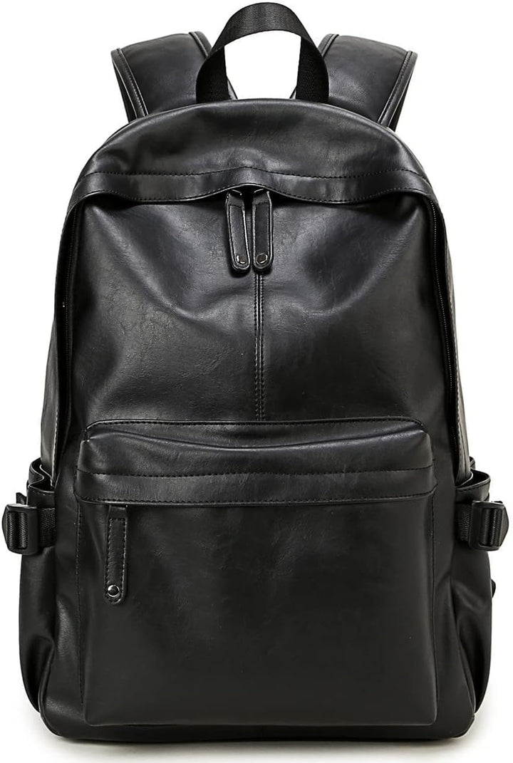 Baosha BP-20 Unisex PU Leder 15.6 Zoll Laptop Rucksack College Studenten Schultaschen für Jugendlich