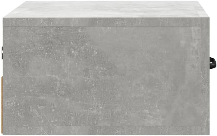 FIRBNUS 35x35x20 cm Nachtkommode NachtschrÀnkchen Wand-Nachttisch Betongrau Bett Kommode Nachtschran
