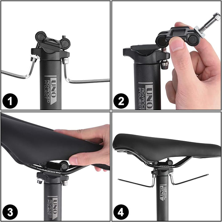 BESNIN Sattelstütze Fahrrad Sattelstütze 31,6mm Sattelstützen 350mm/400mm Sattelstütze Rennrad Satte
