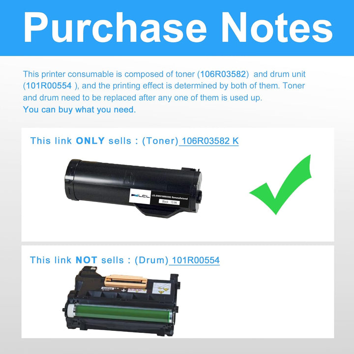 LCL Kompatibel Tonerkartusche VersaLink B405 B400 B400DN B400N B405DN 106R03582 106R03580 13900 Seit